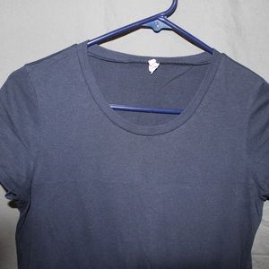 BELLA NAVY BLUE CREW NECK T SHIRT DRESS